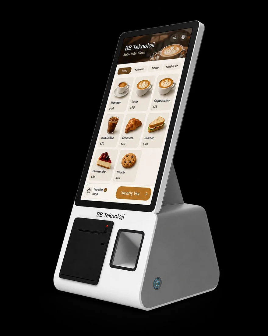 Self Order Light 15.6 inç AVM ve food court kiosku